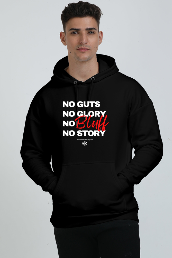 Black Poker Graphic Hoodie with Poker Design