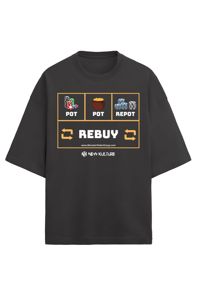 Black Poker Graphic T-Shirt with Poker Design
