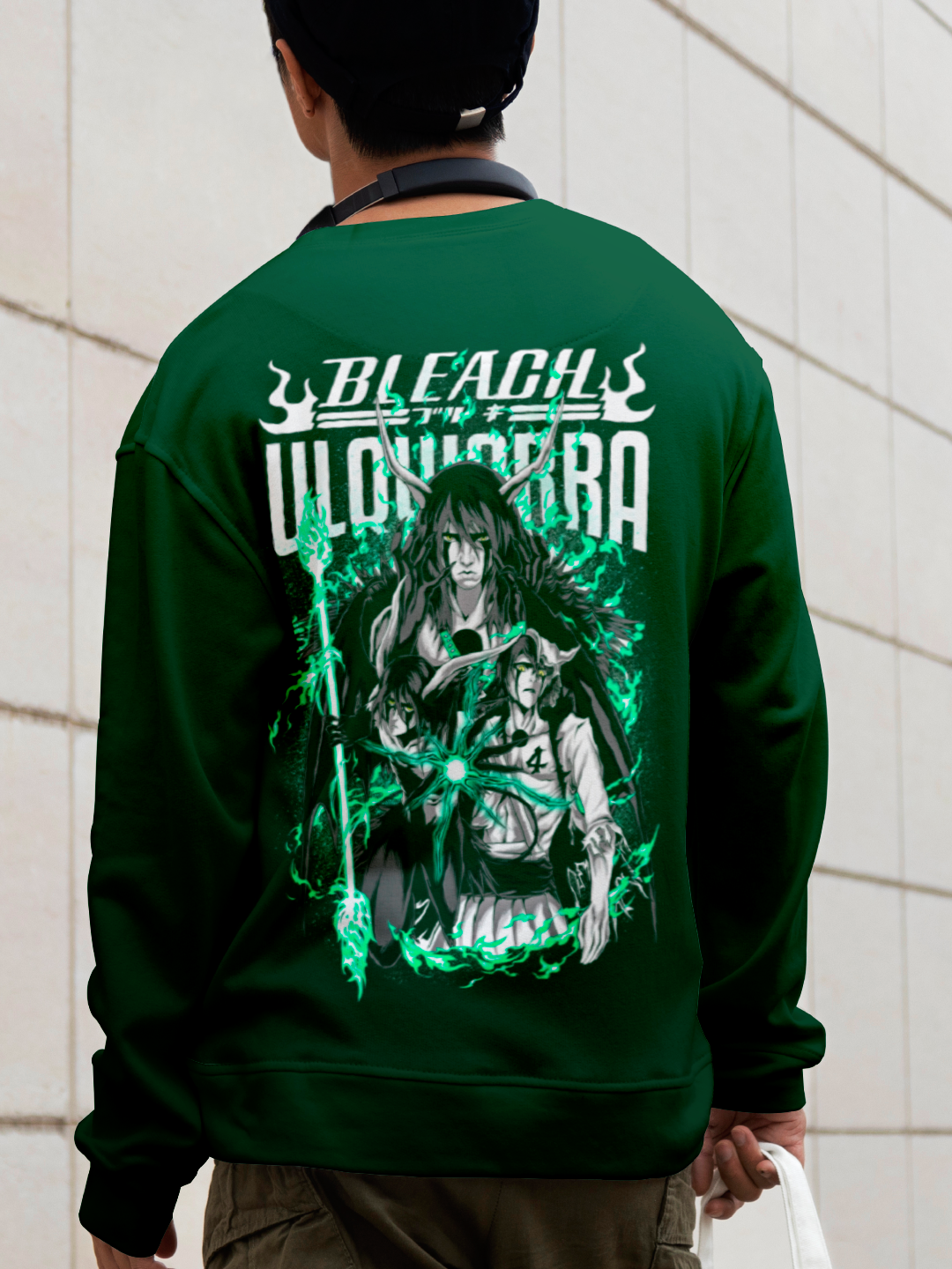 Samurai Spirit Anime Sweatshirt – Bottle Green Edition