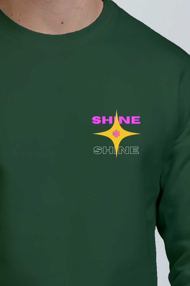 Lunar Shine Text Women's Sweatshirt – Bottle Green Edition