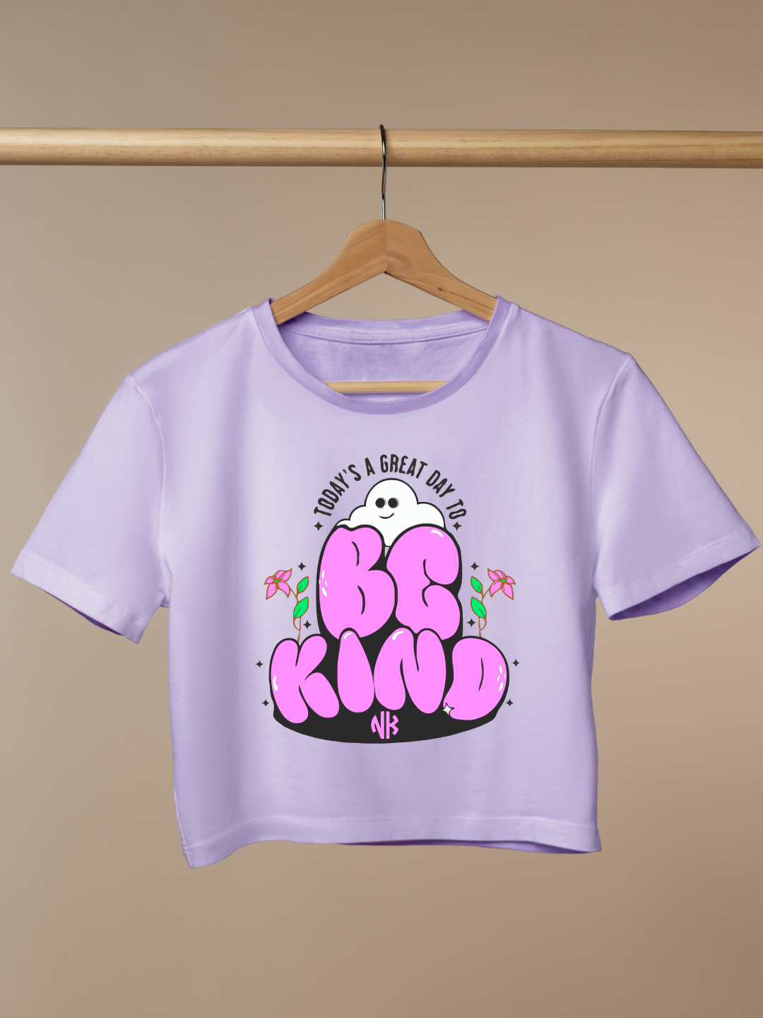 Kindness Advocate Crop Tee – Lavender