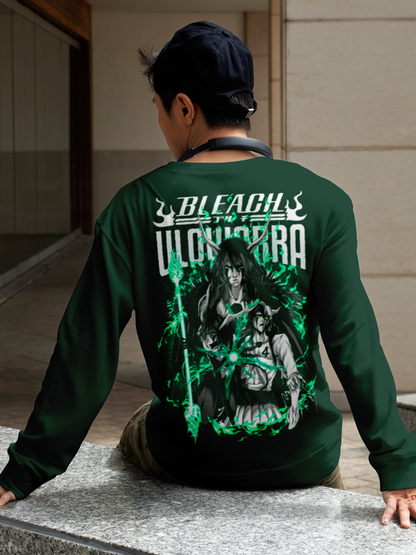 Samurai Spirit Anime Sweatshirt – Bottle Green Edition