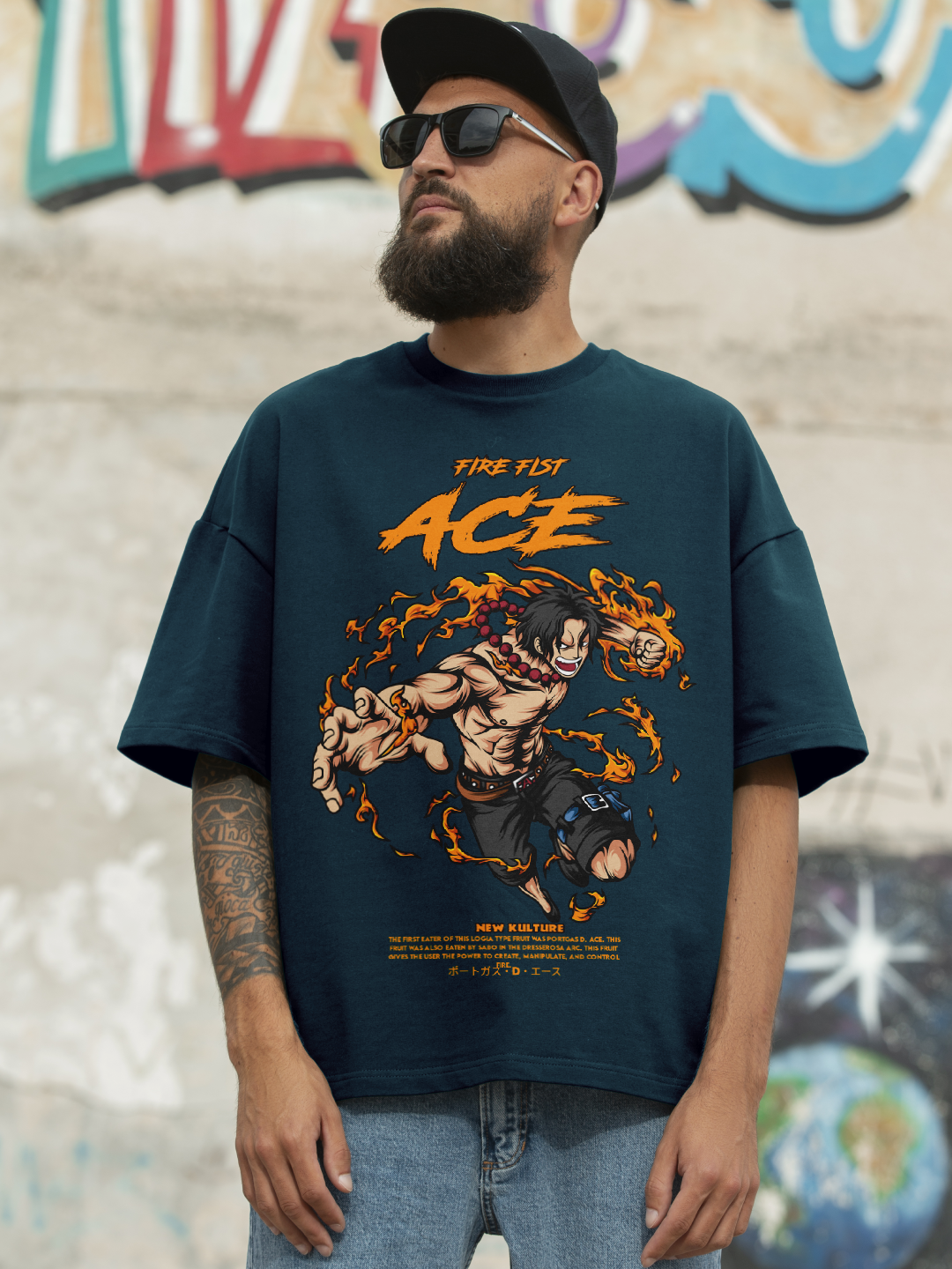 ACE's Adventure Loose Fit Shirt – Petrol Blue Variant