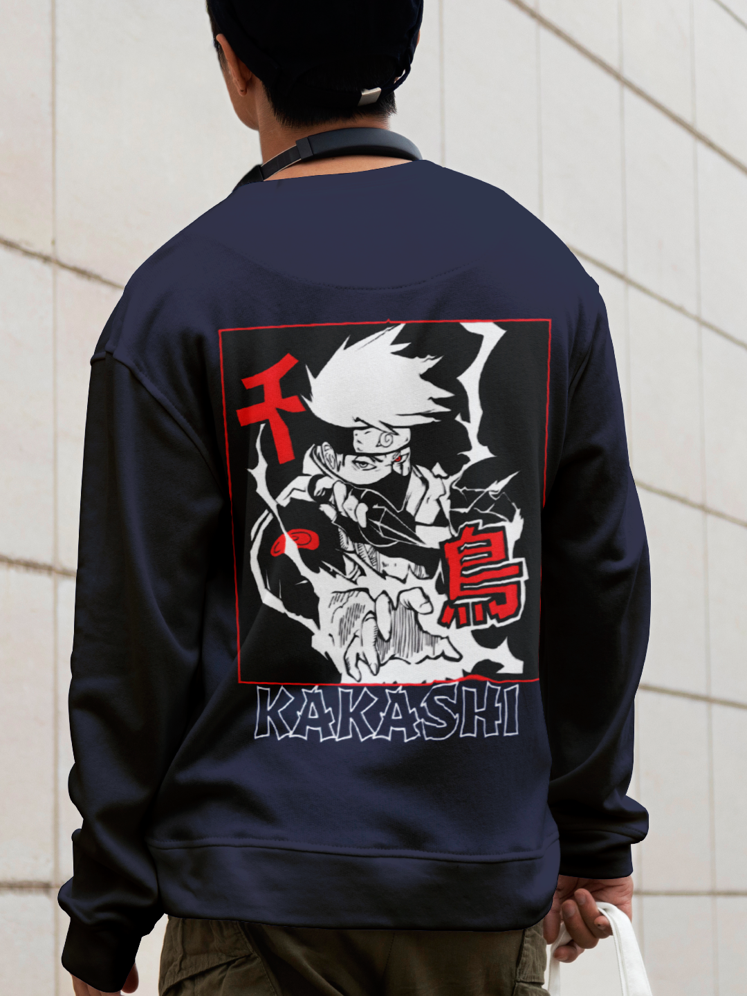 Naruto Shipudin Kakashi Edition Sweatshirt – Navy Blue Variant