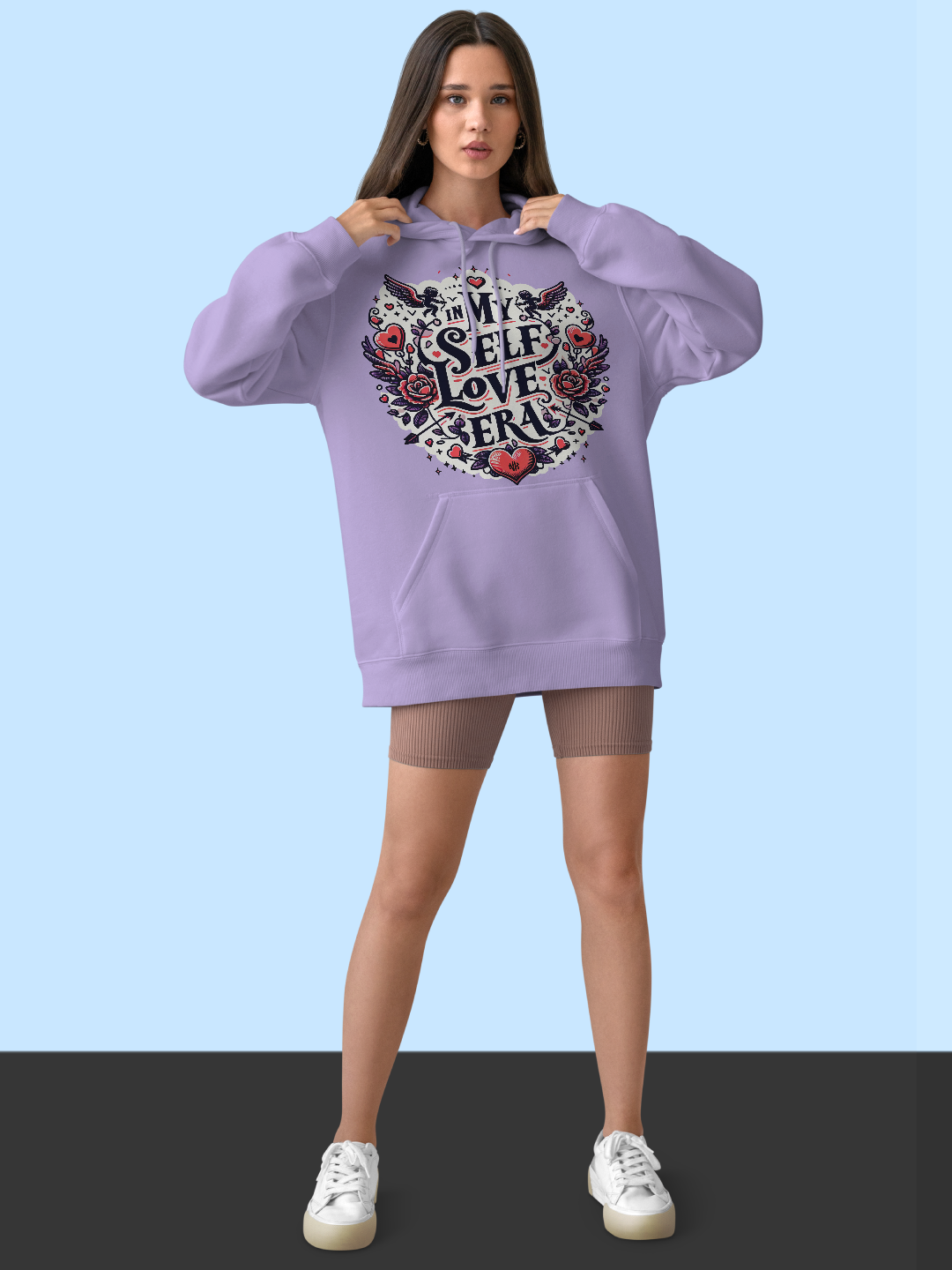 Era of Self-Love Comfort Hoodie – Lavender Color Option