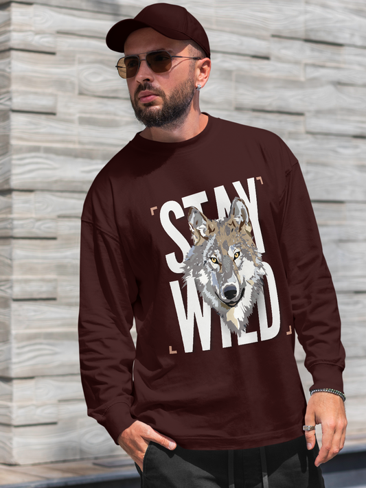 Howling Wolf Legacy Sweatshirt – Maroon Color Option